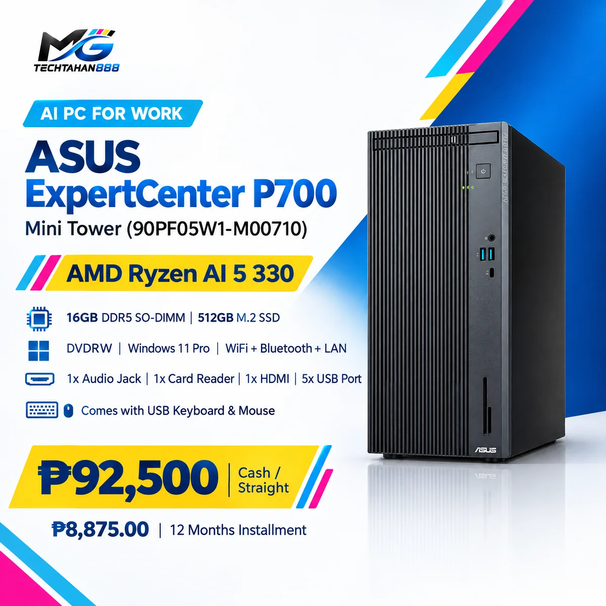 ASUS ExpertCenter P700 Mini Tower promo