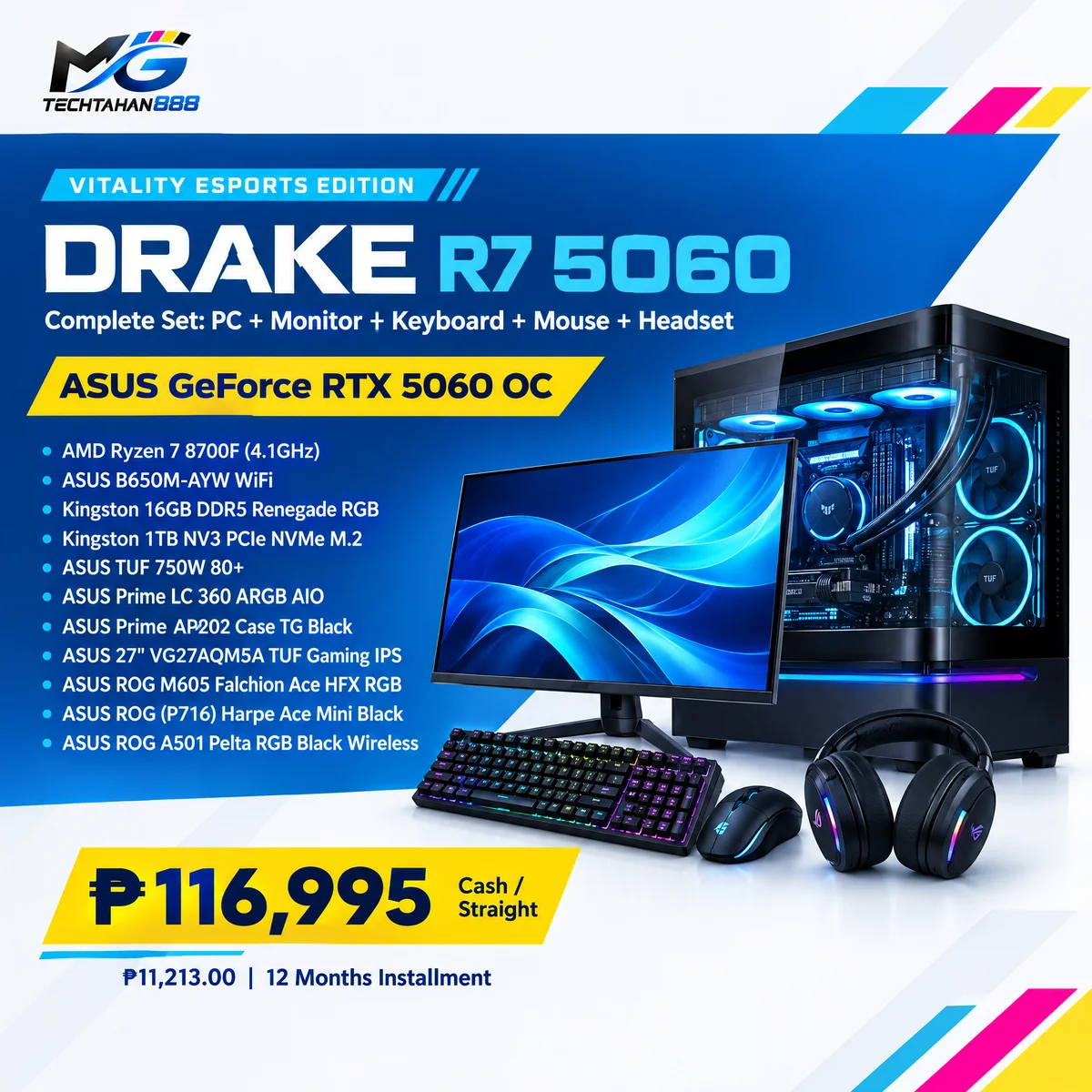 Drake R7 5060 Vitality Esports Complete Set promo